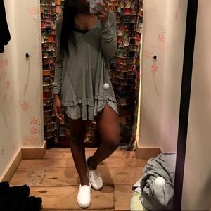 Free People Waffle Knit Top